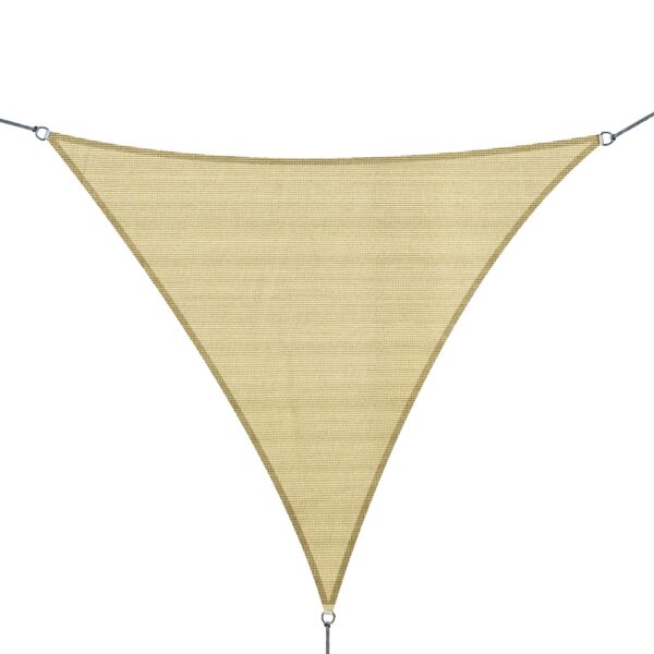 EASYCOMFORT Buitenzonwering Driehoekige zonwering afgedekt zeilluifel Messing 3x3x3m